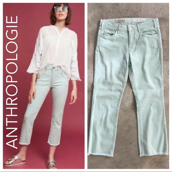 Pilcro Script High-Rise Cropped Flares 28 pants - Picture 1 of 7